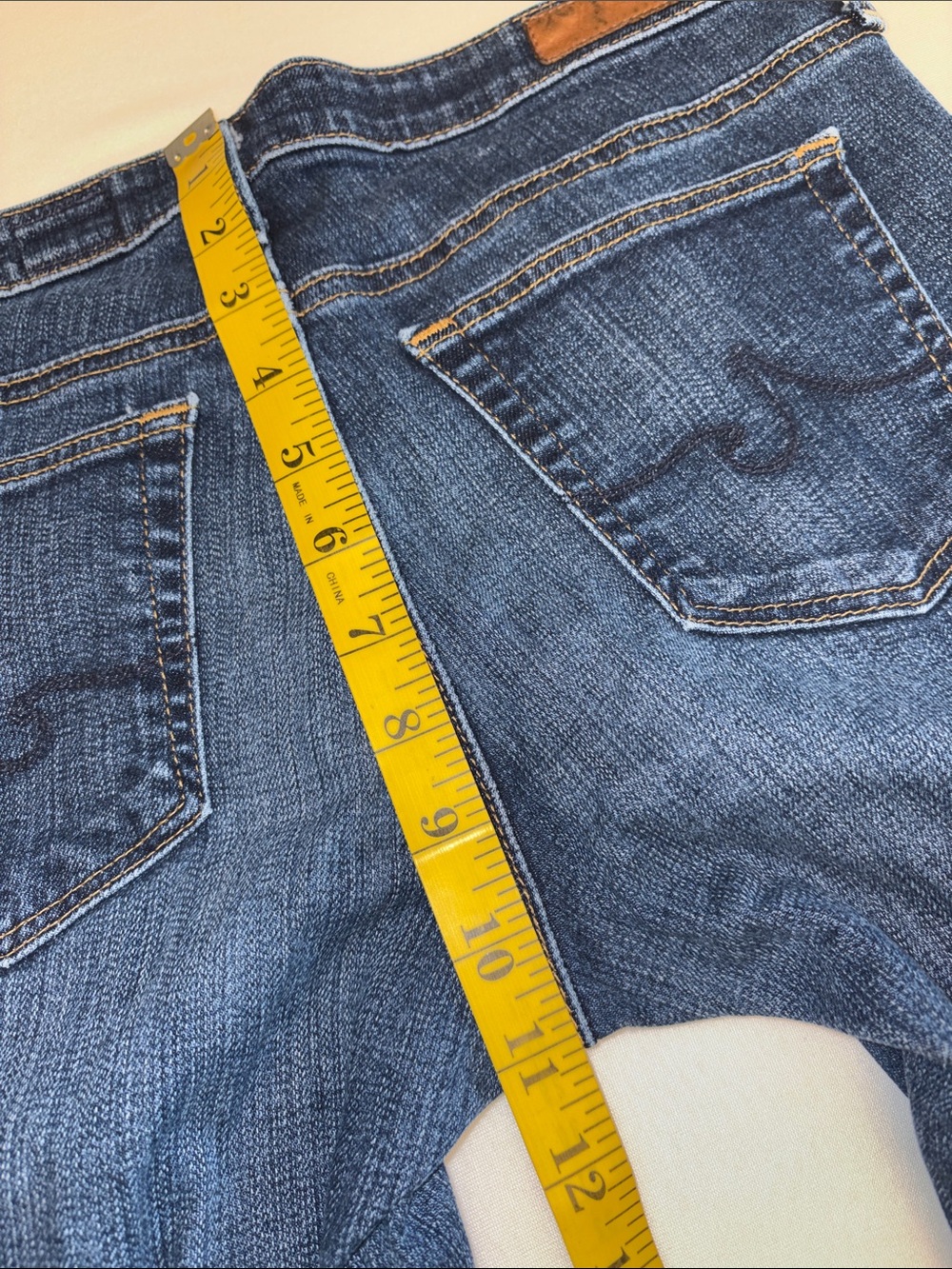 Adriano Goldschmied Blue Denim Jeans Classic Slim Straight Fit The Stevie Sz 29R - Picture 5 of 10